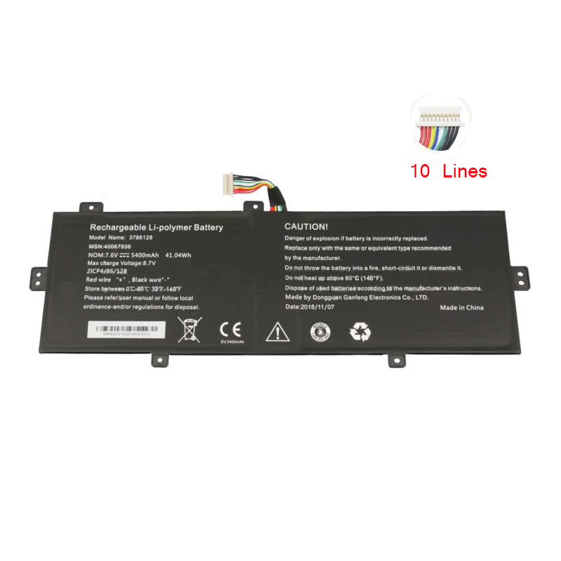 Batería Medion B9844204740001 5400mAh 41.04Wh