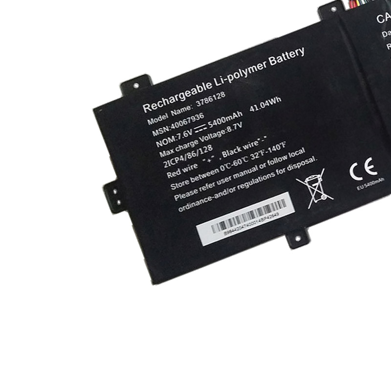 Batería Medion B9844204740001 5400mAh 41.04Wh