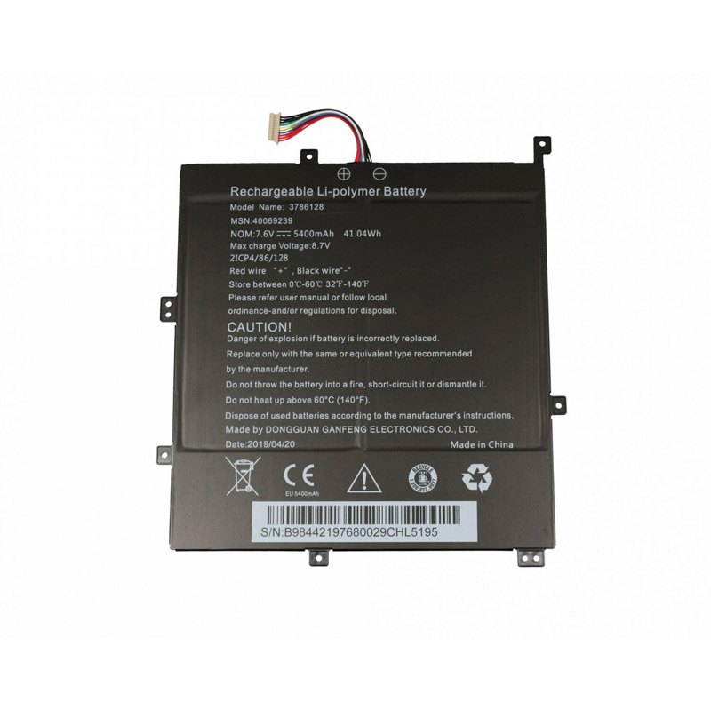Batería Medion 3786128 40069239 5400mAh 41.04Wh