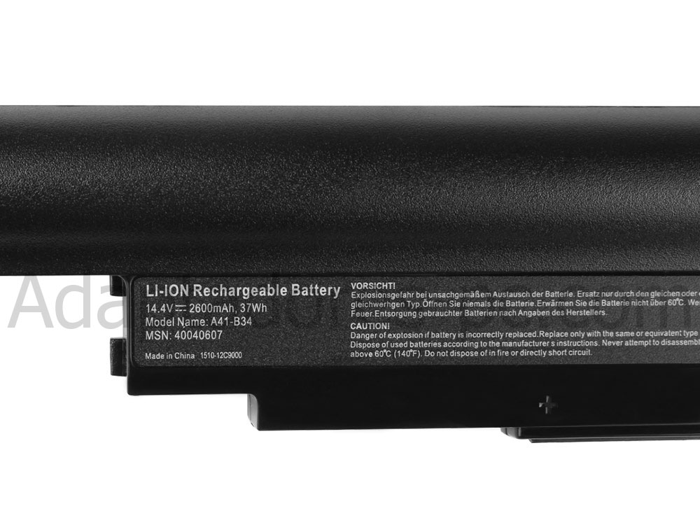 2600mAh Medion Akoya E6239 MD98551 MD98551 Original Batería