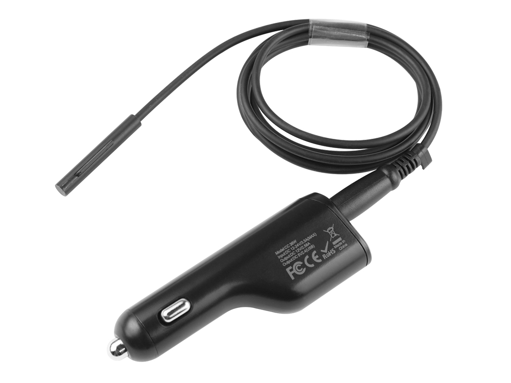 36W Coche Cargador Microsoft Pro 6 AC Adaptador