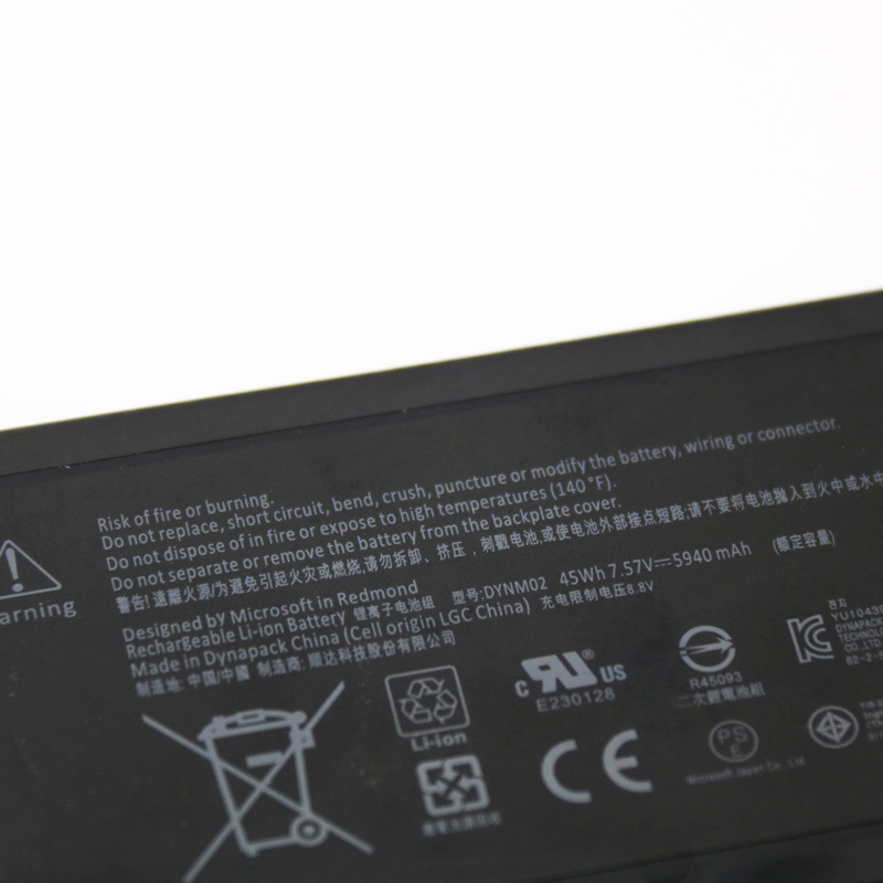 Original Batería Microsoft DYNM02 G3HTA038H 5940mAh 45Wh
