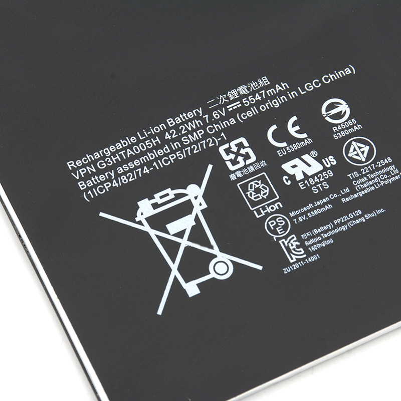 Original Batería Microsoft G3HTA005H G3HTA009H 5547mAh 42.2Wh