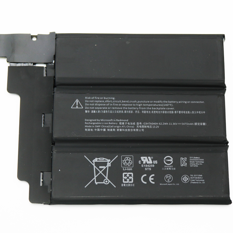 Original Batería Microsoft G3HTA041H G3HTA040H 5473mAh 62.2Wh