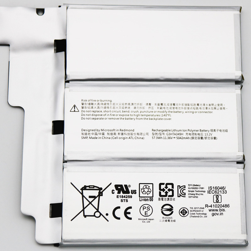 Original Batería Microsoft 3ICP5/40/91-2 5042mAh 57.3Wh