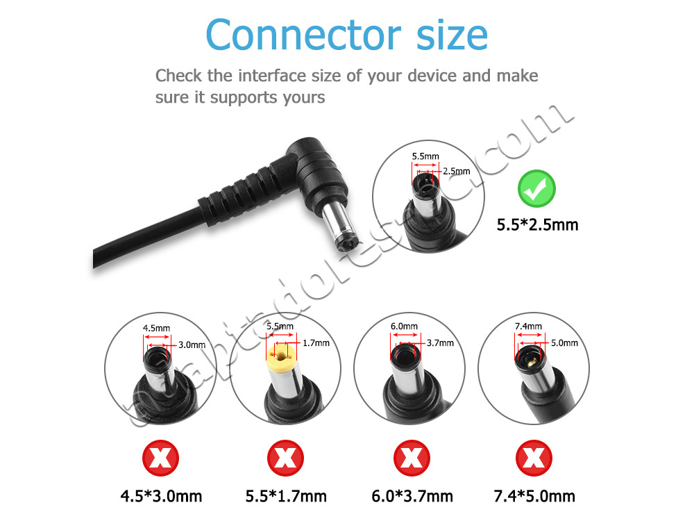 Original 65W AC Adaptador Cargador Packard Bell easynote tk36 tk37