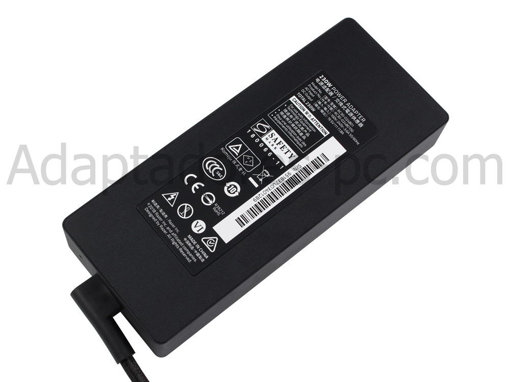 Original 230W Cargador Razer Blade 15 Base RZ09-0410AE22-R3U1 Gaming AC Adaptador + Cable