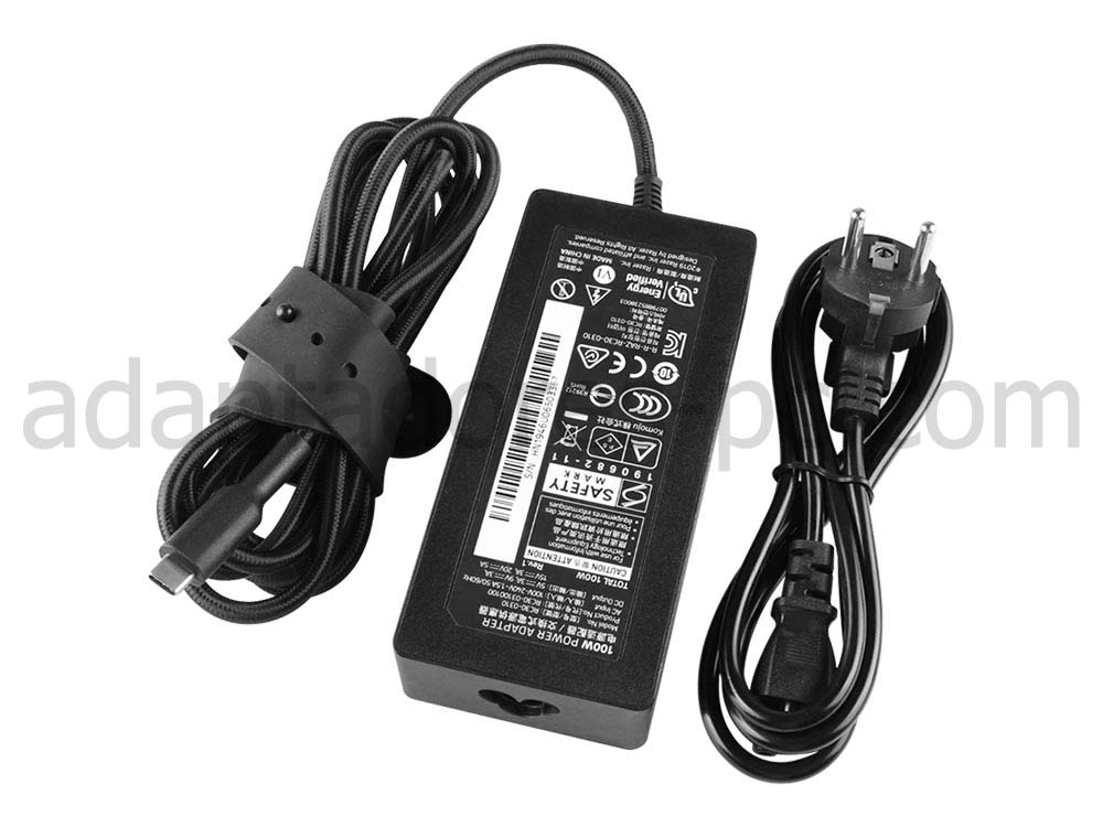 Original 100W USB-C Cargador Razer Blade 16 RZ09-0483SEJ3-R3U1 AC Adaptador + Cable