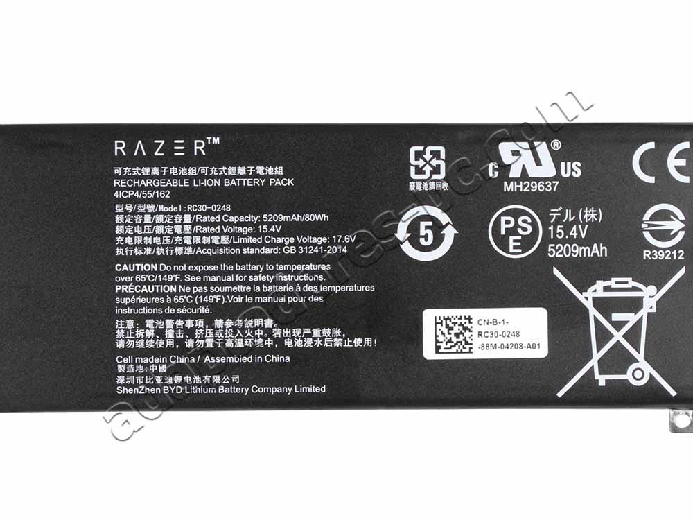 Original Batería Razer 4ICP4/55/162 5209mAh 80Wh
