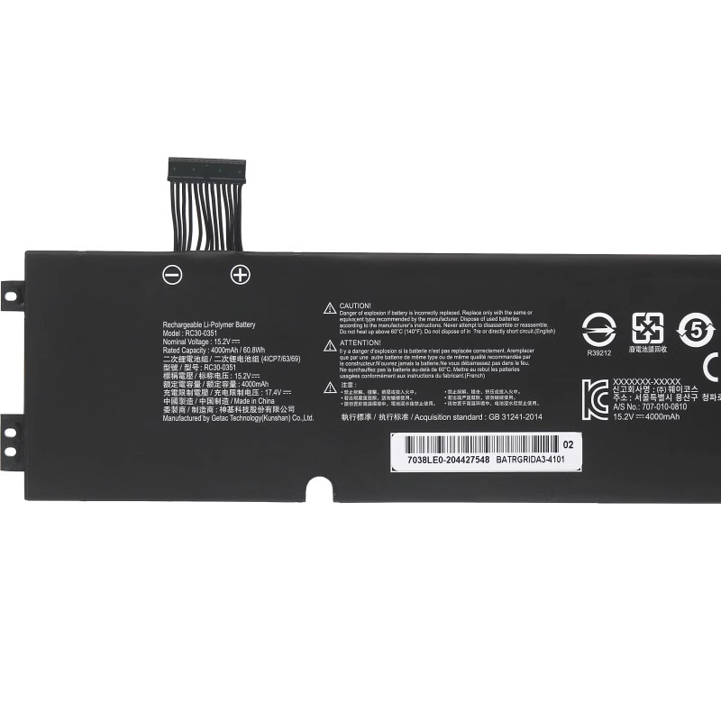 Batería Razer RZ09-0369x 4000mAh 60.8Wh
