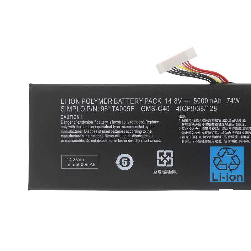 Batería Razer 4ICP9/38/128 5000mAh 74Wh