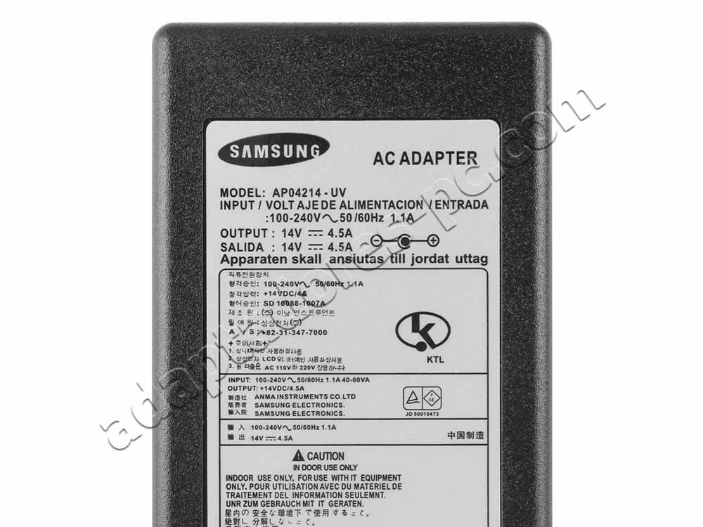 14V 4.143A Cargador Samsung LC24FG73FQNXZA Monitor TV AC Adaptador