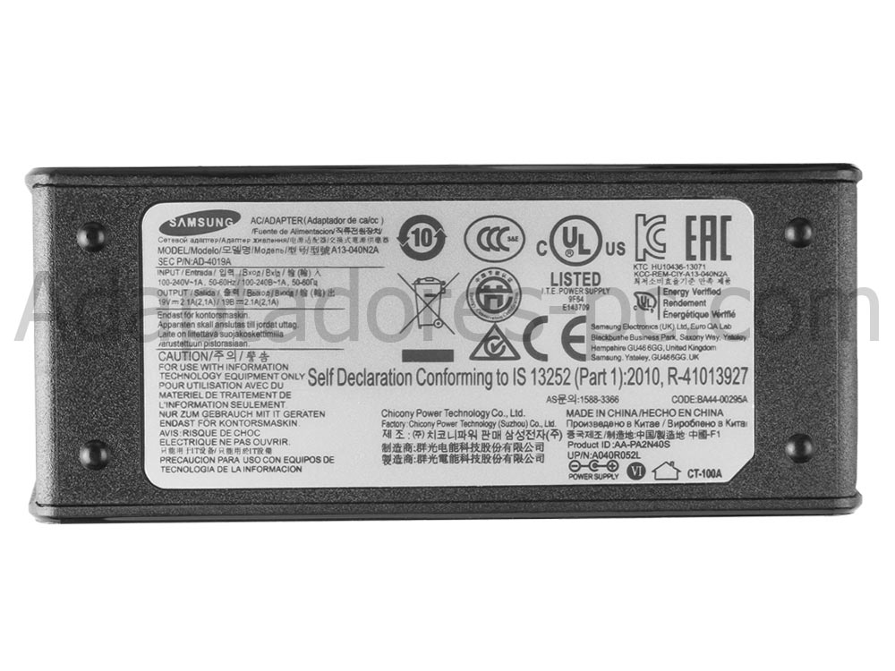 Adaptador Cargador Original Samsung A040R051L 40W + Cable