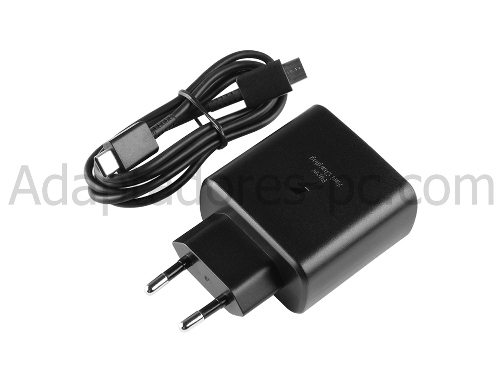 Original 45W USB-C Cargador Samsung Galaxy Tab S7 FE SM-T736B AC Adaptador