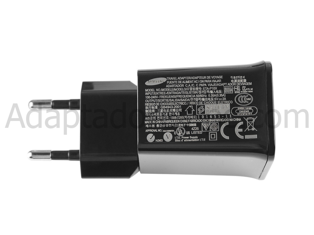 Original 10W AC Adaptador Cargador Samsung Galaxy Note 10.1 2014 Edition 16GB 3GB Wi-Fi