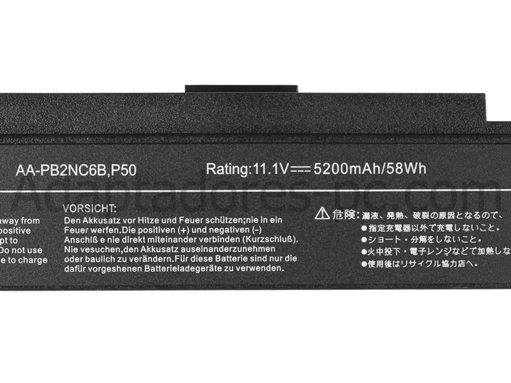 Batería Samsung RC730 5200mAh 58Wh