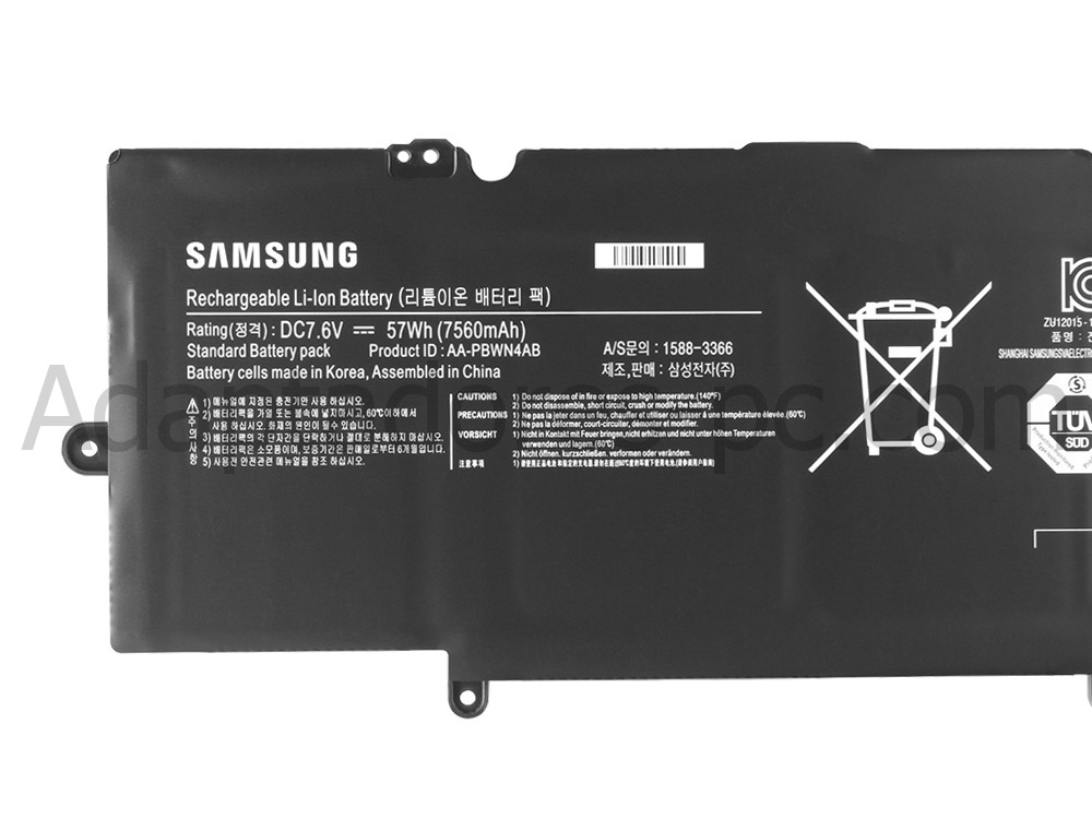 57Whr Samsung NP730U3E Original Batería