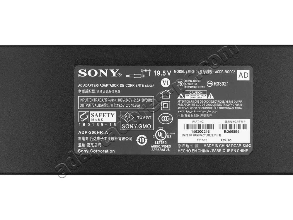 Original 200W Sony KD-55XE9005 KD55XE9005 AC Adaptador Cargador