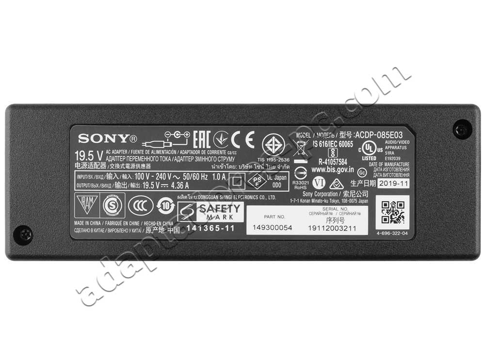Adaptador Cargador Original Sony ACDP-085E03 85W + Cable