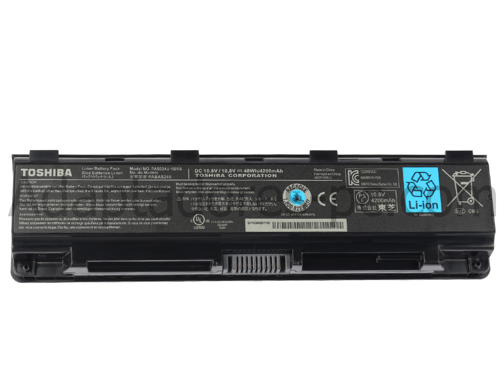 Original 48Whr Toshiba Satellite Pro C50-A-19U Batería