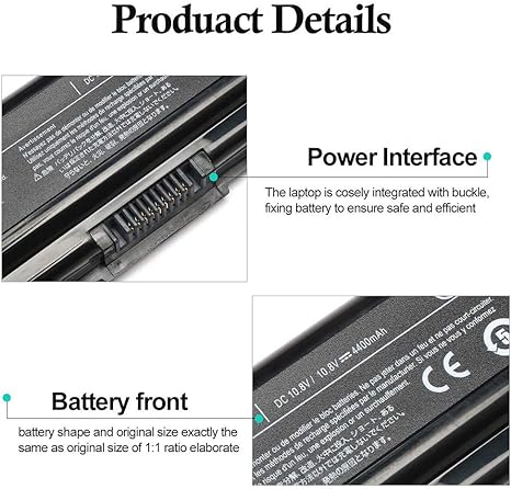Batería Toshiba K000067720 K000093220 4400mAh 48Wh