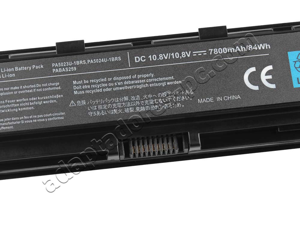 7800mAh Toshiba PABAS272 Batería