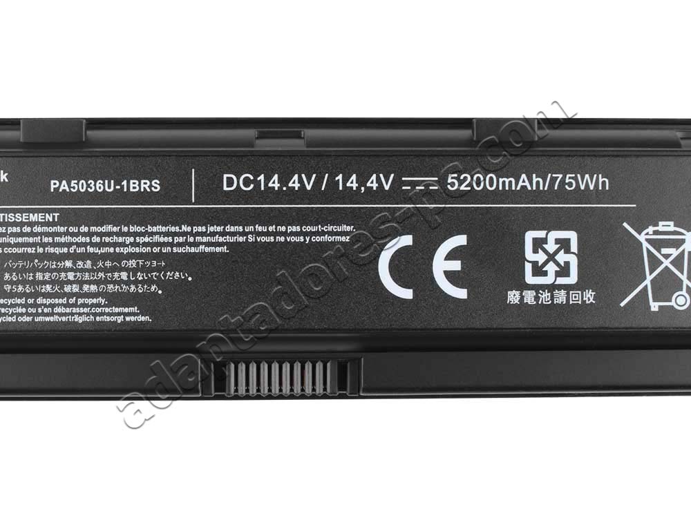 3000mAh Batería Toshiba Qosmio X70-A-10F X70-A-122 X70-AST3GX2