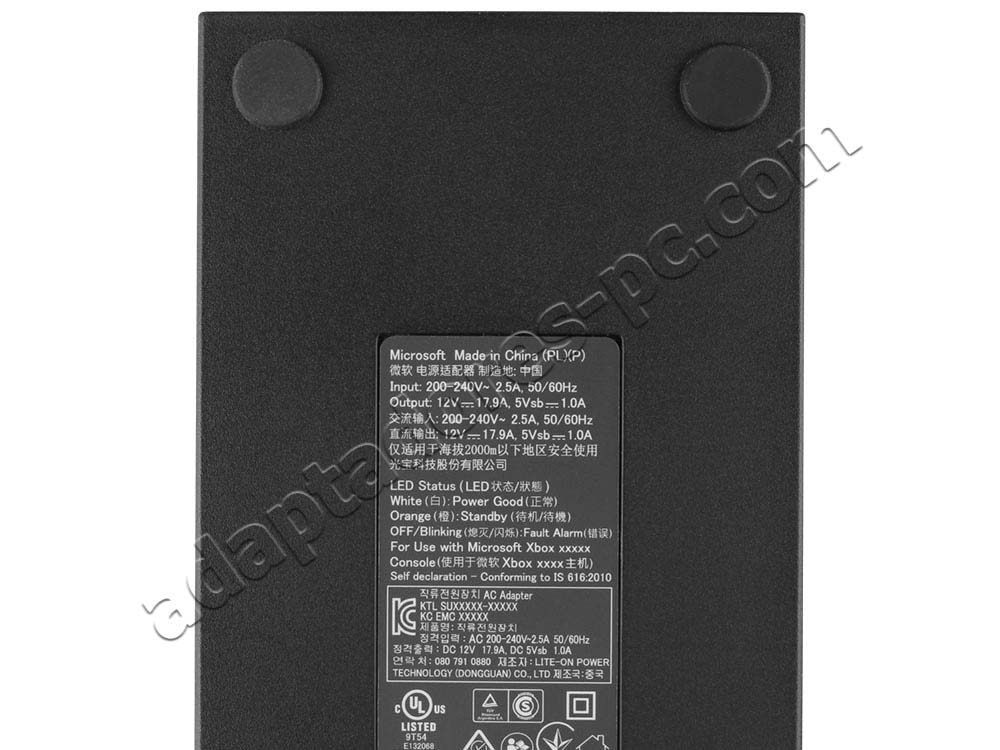 Original 220W AC Adaptador Cargador para Microsoft Xbox One Console