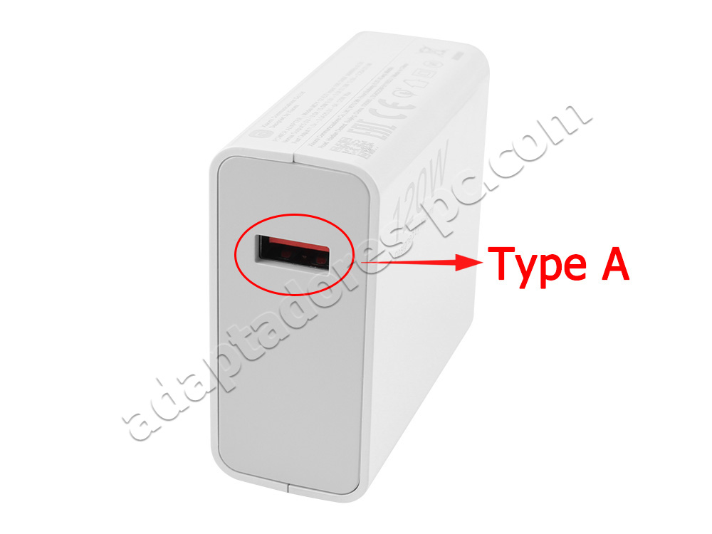 Original 120W GaN Rápida Cargador Xiaomi Mi 10/10T/11 Ultra/11T Pro AC Adaptador