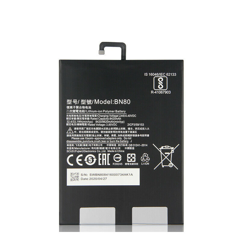 Original Batería Xiaomi Pad 4 plus 8420mAh 32.4Wh