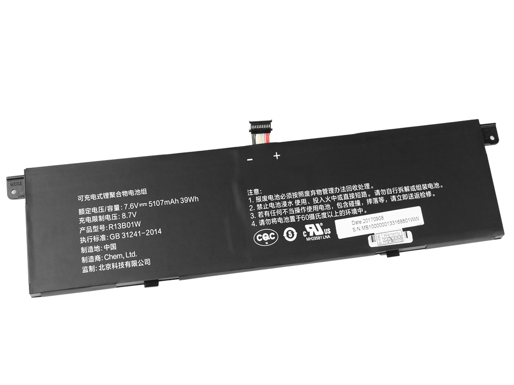 Original Batería Xiaomi 161301-FB 161301-FC 5107mAh 39Wh